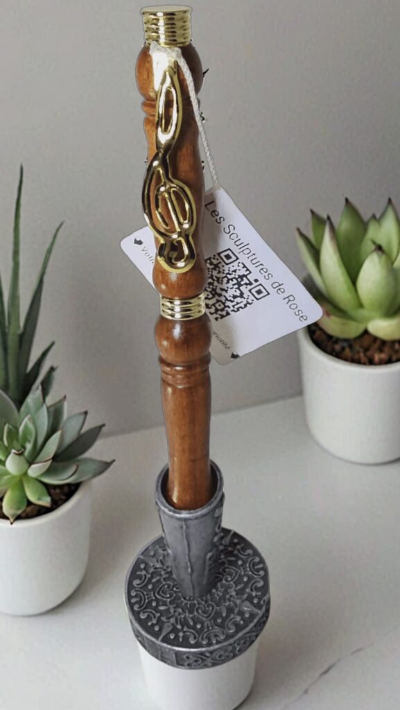 Stylo bille thème Musique en bois de Pernambouc