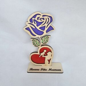 Rose Fête des Mères Cœur